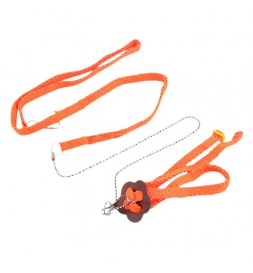KITTY - Reptile Lizard Harness Leash Adjustable Orange